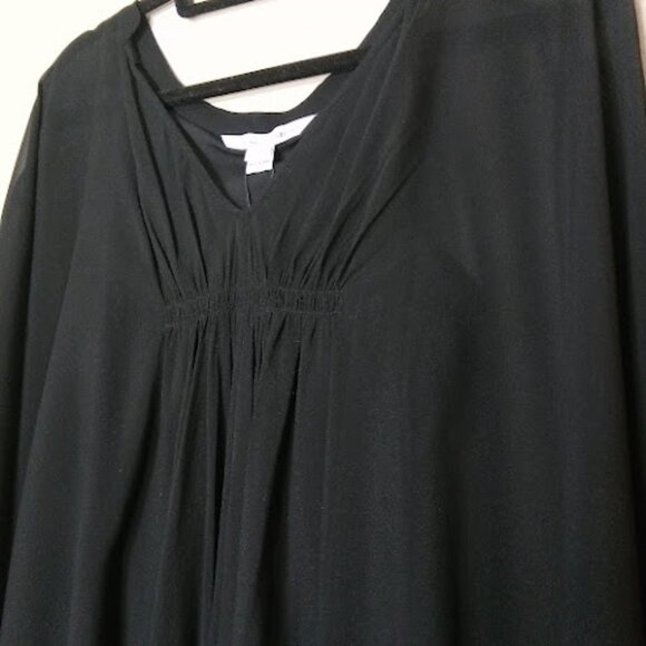DIANE VON FURSTENBERG | NWT Sheer Silk Chiffon Black Mini Fleurette Dress 2 - Picture 4 of 15